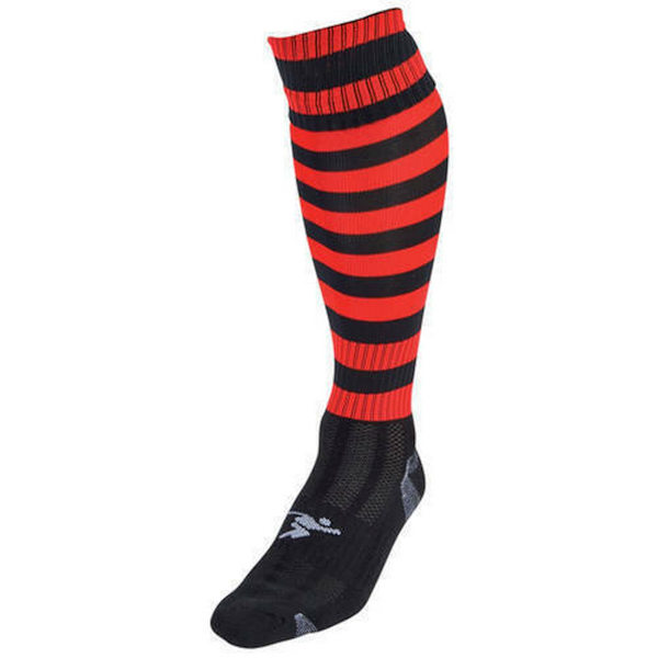 Precision Unisex Vuxen Pro Randiga Fotbollsstrumpor 7 UK-12 UK Bla Black/Red 7 UK-12 UK