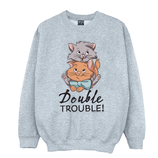 Disney Boys The Aristocats Double Trouble Sweatshirt 7-8 år Sports Grey 7-8 Years