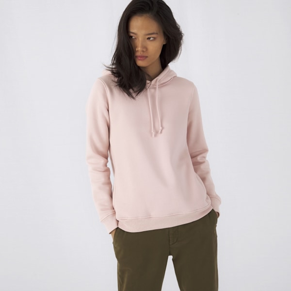 B&C Dam/Damer Organic Hoodie XL Soft Rose Soft Rose XL