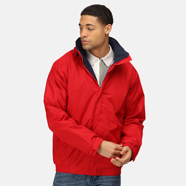 Regatta Herr Dover Vattentät Vindtät Jacka L Klassisk Röd/Marinblå Classic Red/Navy L