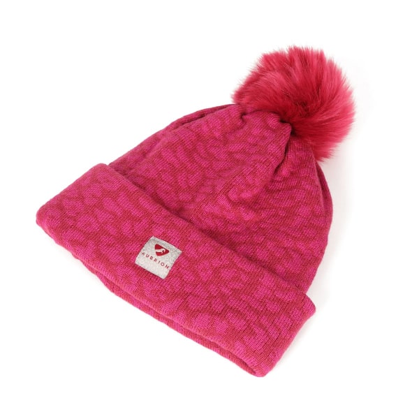 Aubrion Unisex vuxen Fleecefodrad Bobble Beanie One Size Cerise Cerise One Size