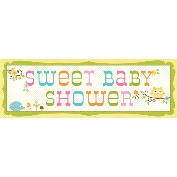 Kreativ festlig Happy Tree babyshowerbanderoll En storlek Flerfärgad Multicoloured One Size