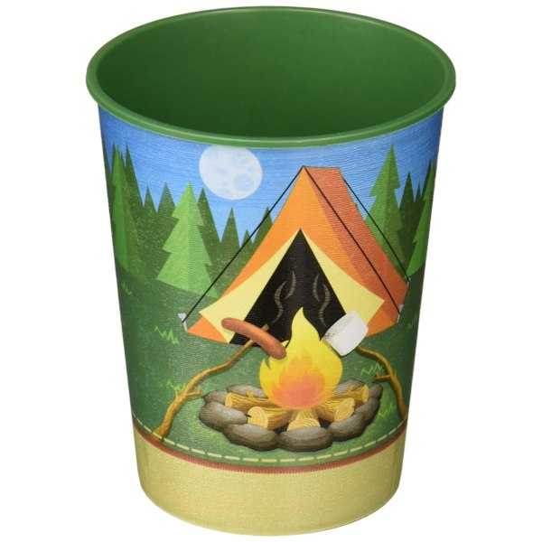 Kreativa party plast camping party mugg en storlek flerfärgad Multicoloured One Size