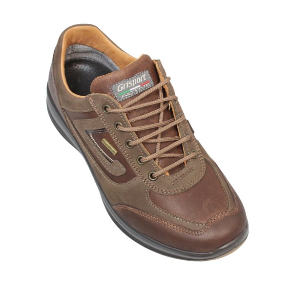 Grisport Mens Airwalker Läder Walking Shoes 12 UK Tan Tan 12 UK