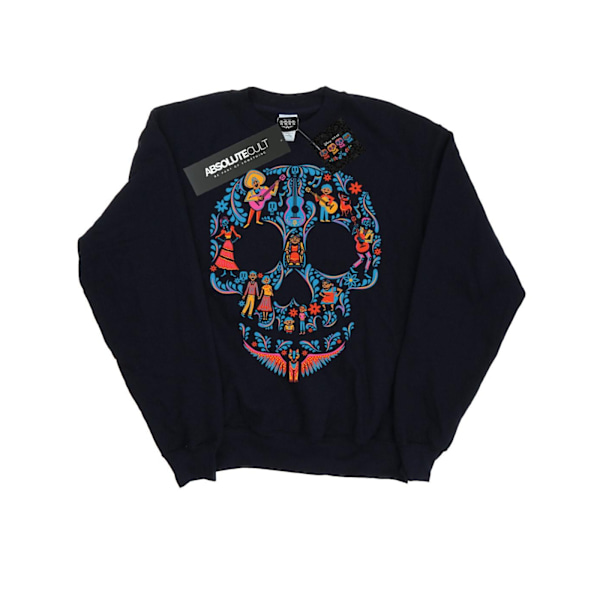 Disney Boys Coco Skull Mönster Sweatshirt 7-8 År Marinblå Navy Blue 7-8 Years