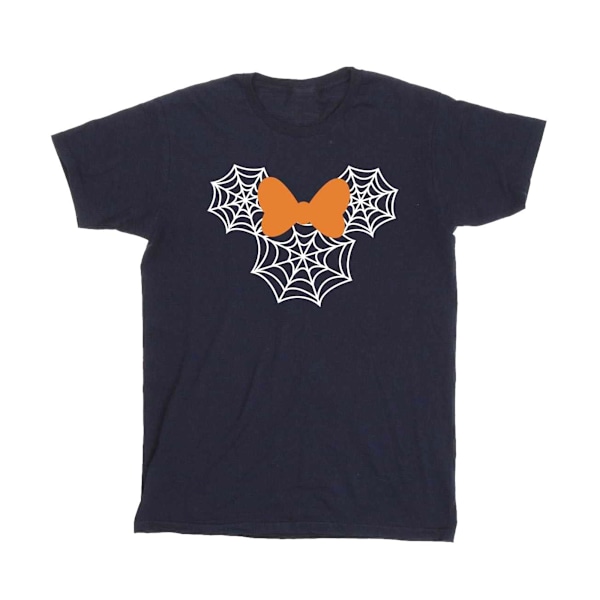 Disney Boys Minnie Mouse Spider Web Head T-Shirt 7-8 år Marinblå Navy Blue 7-8 Years