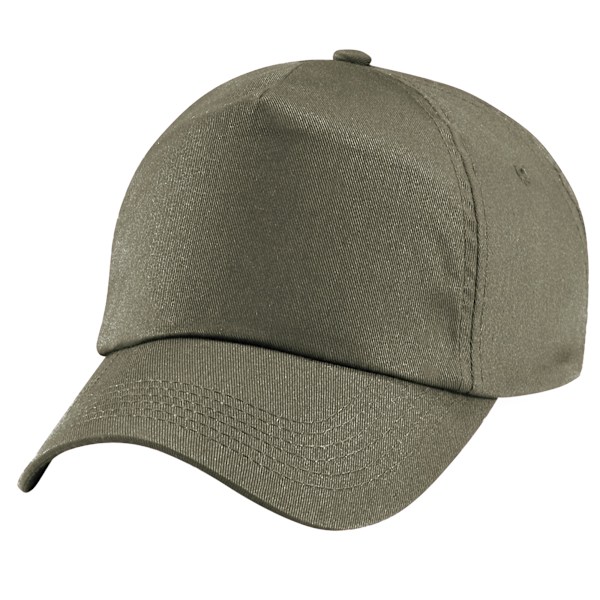 Beechfield Unisex Original 5-Panel Baseballkeps i enfärgad design, One Size Olive Green One Size