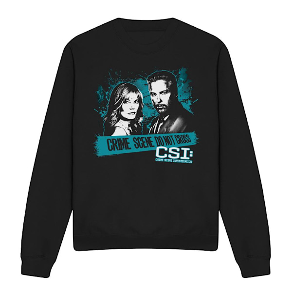 CSI Unisex Vuxen Cross the Line Sweatshirt S Svart Black S