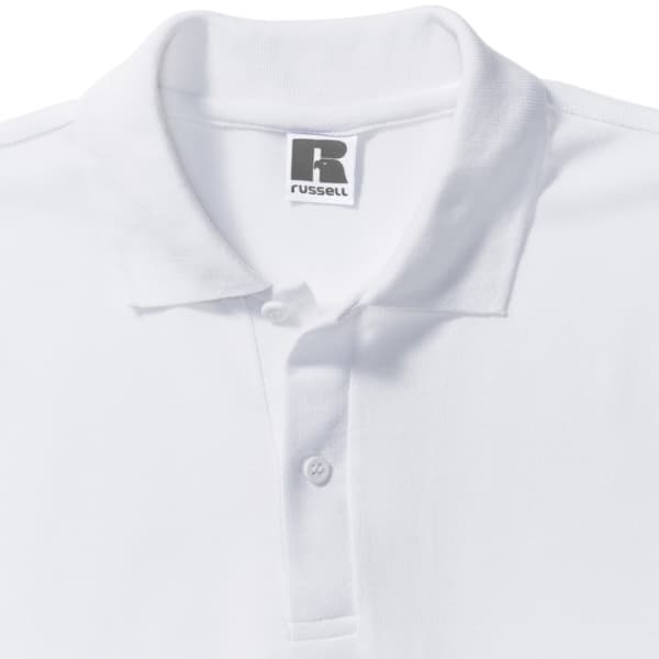 Russell Herr Classic Kortärmad Polycotton Pikétröja M Vit White M