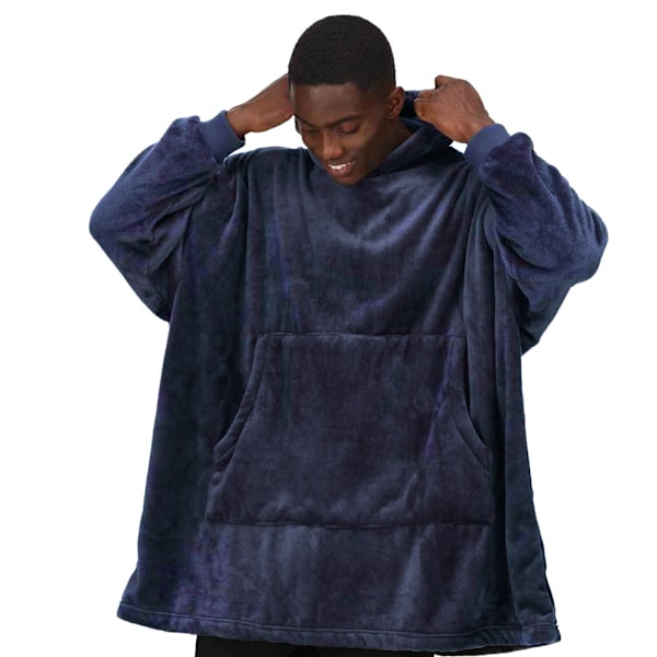 Regatta Unisex Adult Snuggler Fleece Oversized Hoodie One Size Navy One Size