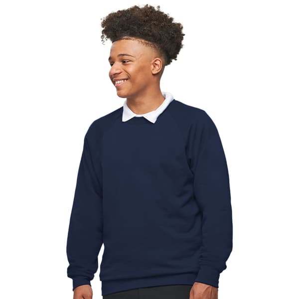 AWDis Academy Herr Crew Neck Raglan Sweatshirt S Marinblå Navy S