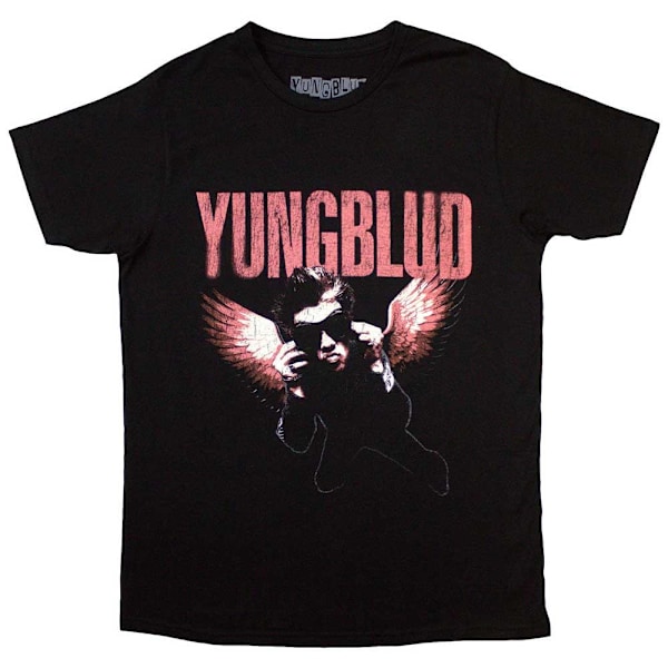 Yungblud Unisex Vingad T-shirt Storlek S Svart Black S