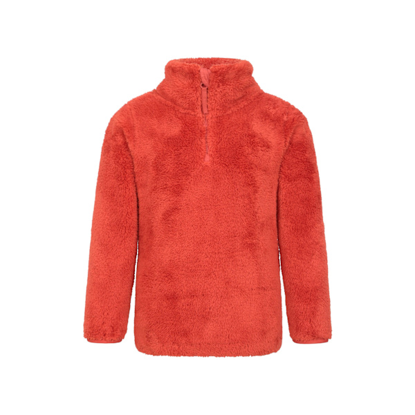 Mountain Warehouse Barn/Kids Teddy Halvzip Fleece Topp 9-1 Burnt Orange 9-10 Years