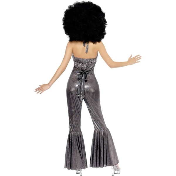 Smiffys Dam Disco Diva Kostym M Silver Silver M