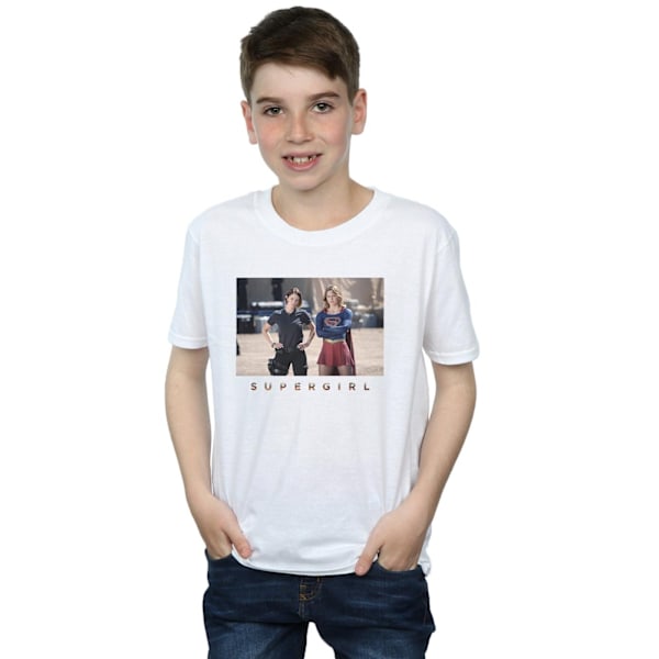 DC Comics Boys Supergirl TV-serie Sisters Foto T-shirt 7 White 7-8 Years