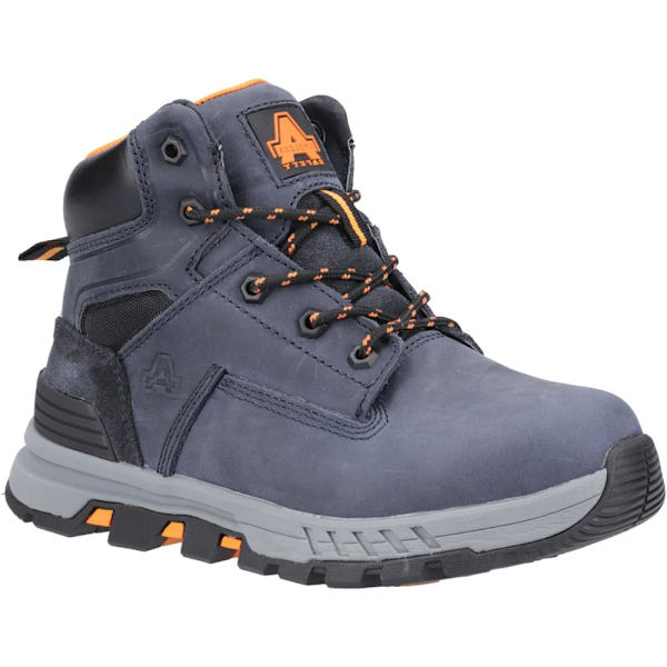 Amblers Elena Grain Läder Säkerhetskängor 9 UK Marinblå Navy 9 UK
