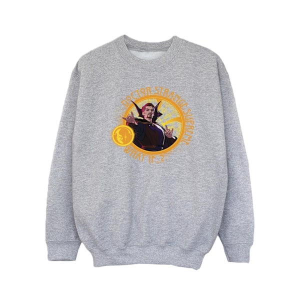 Marvel Girls What If Supreme Dr Strange Sweatshirt 12-13 år Sports Grey 12-13 Years