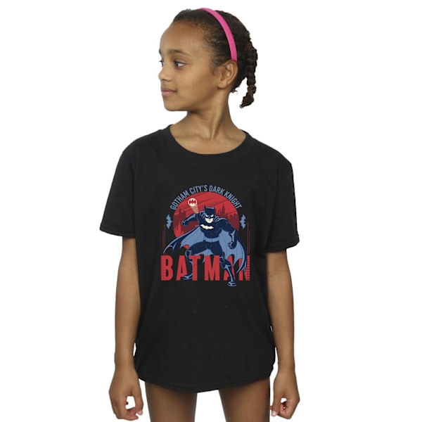 DC Comics Girls Batman Gotham City Bomull T-shirt 5-6 år Bla Black 5-6 Years