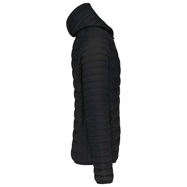 Kariban Herr Lättvikts Vadderad Jacka med Huva 3XL Svart Black 3XL