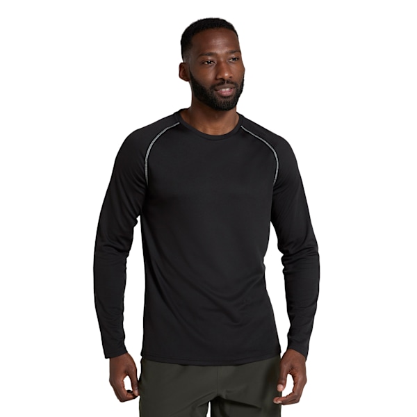 Mountain Warehouse Endurance Långärmad T-shirt för Herrar XL Jet B Jet Black XL