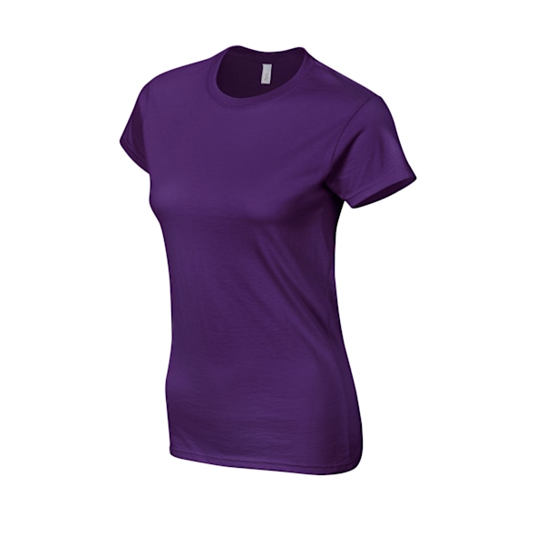 Gildan Dam/Dam Softstyle Ringspun Bomull T-shirt L Lila Purple L