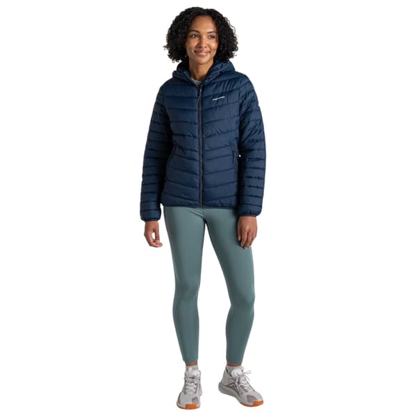 Craghoppers Dam Compresslite IX Isolerad Jacka med Huva Blue Navy 18 UK