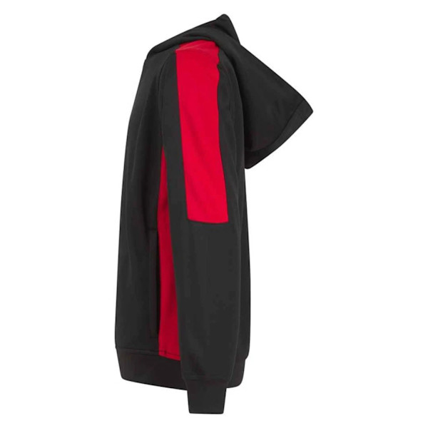 Finden & Hales Barn/Barn Team Kontrast Hoodie 11-12 År Black/Red 11-12 Years