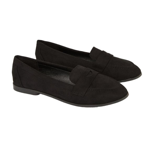 Dorothy Perkins Dam/Damer Lana Wide Penny Loafers 9 UK Natu Natural Black 9 UK