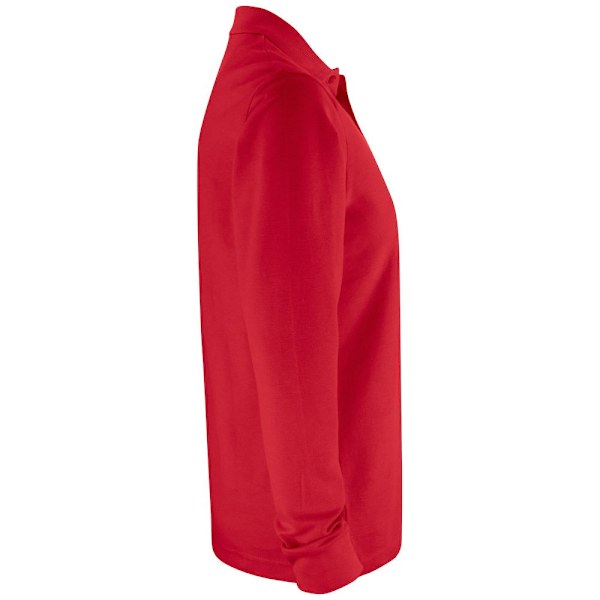 Clique Unisex Vuxen Enfärgad Långärmad Poloshirt XS Röd Red XS