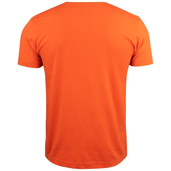 Clique Unisex Vuxen Basic Stickad T-shirt med V-ringning L Blodorange Blood Orange L