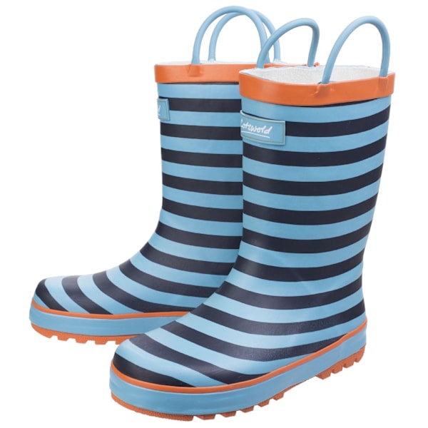 Cotswold Childrens/Kids Captain Striped Wellington Boots 11 UK Blue 11 UK Junior