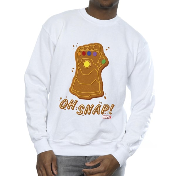 Marvel Herr Thanos Oh Snap Sweatshirt L Vit White L