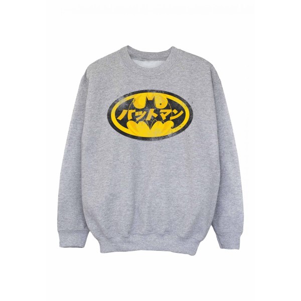 Batman Boys Japanese Logo Sweatshirt 9-11 år Sport Grå/Yel Sports Grey/Yellow 9-11 Years