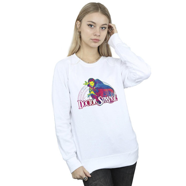 Marvel Dam/Kvinnor Doctor Strange Psykedelisk Sweatshirt S Vit White S