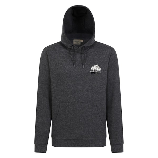 Mountain Warehouse Adventure Mountain Drawstring Hoodie för män, L Charcoal L