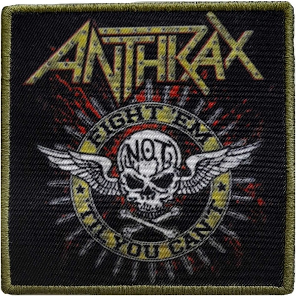 Anthrax Fight ´Em Strykjärnsmärke En Storlek Gul/Svart Yellow/Black One Size