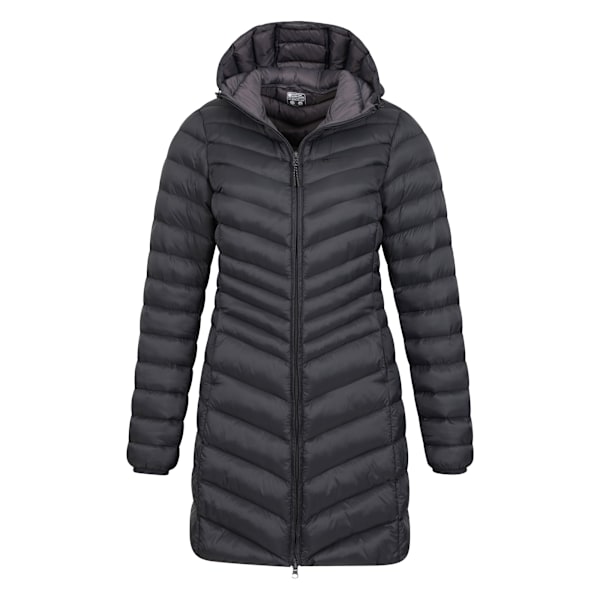 Mountain Warehouse Dam/Dam Florence Lång Vadderad Jacka 20 Black 20 UK