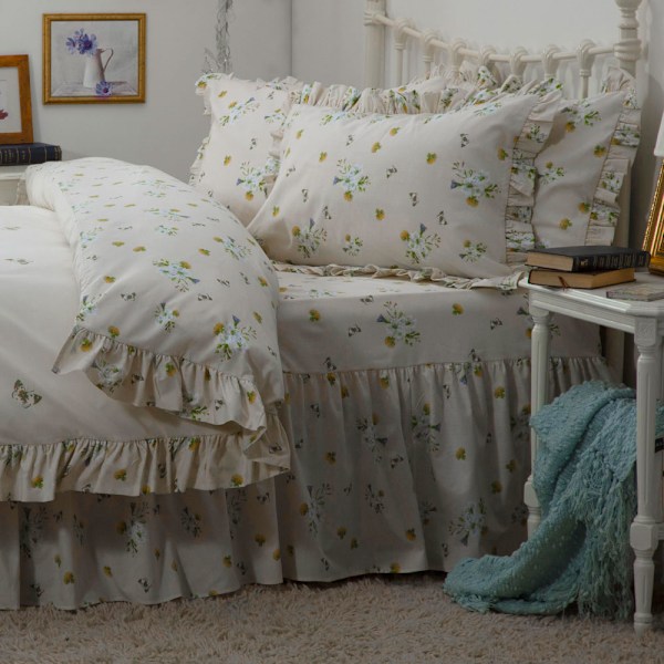 Belledorm Bluebell Meadow Spännsängkappa Enkelsäng Elfenben Ivory Single