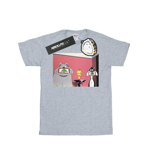 Looney Tunes Boys Julvykort T-shirt 7-8 år Sport Grå Sports Grey 7-8 Years