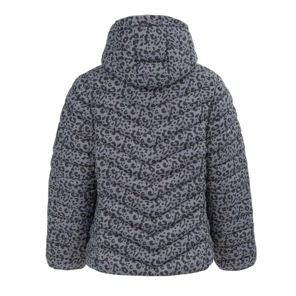 SoulCal Dam Bubble Djurmönstrad Nylon Pufferjacka 1 Grey 10 UK