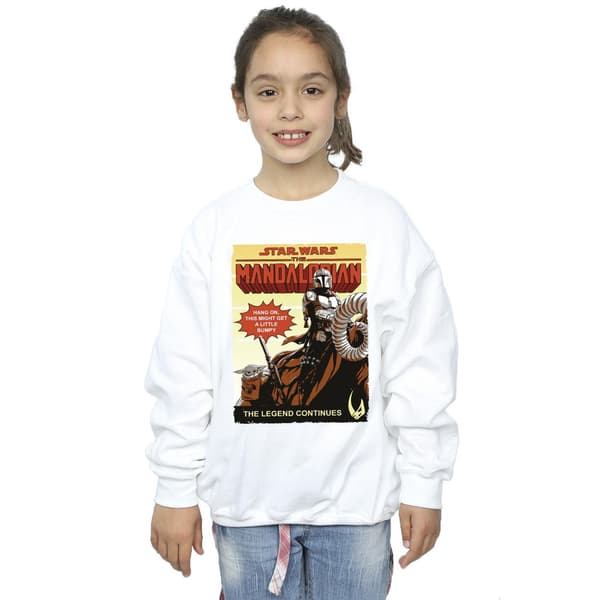 Star Wars The Mandalorian Flickig tröja Bumpy Ride 12-13 år White 12-13 Years
