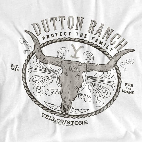 Yellowstone Herr Dutton Ranch T-shirt M Vit White M