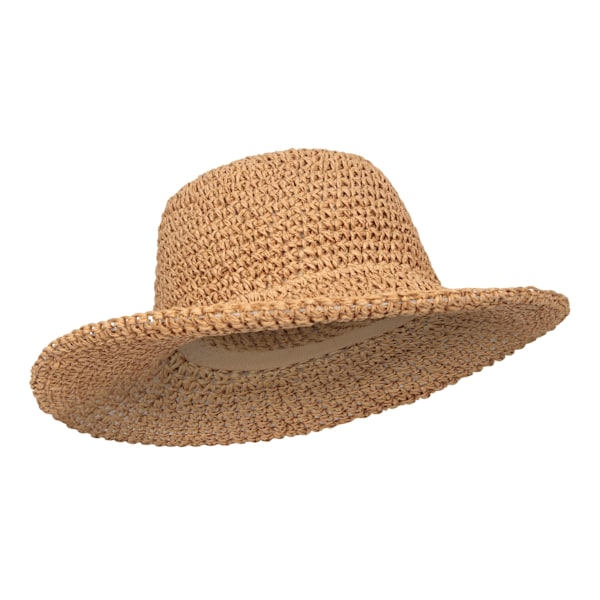 Mountain Warehouse Dam/Kvinnor Halm Packable Solhatt En Storlek Dark Beige One Size