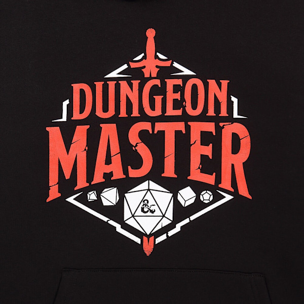 Dungeons & Dragons Unisex Vuxen Dungeon Master Hoodie M Svart Black M