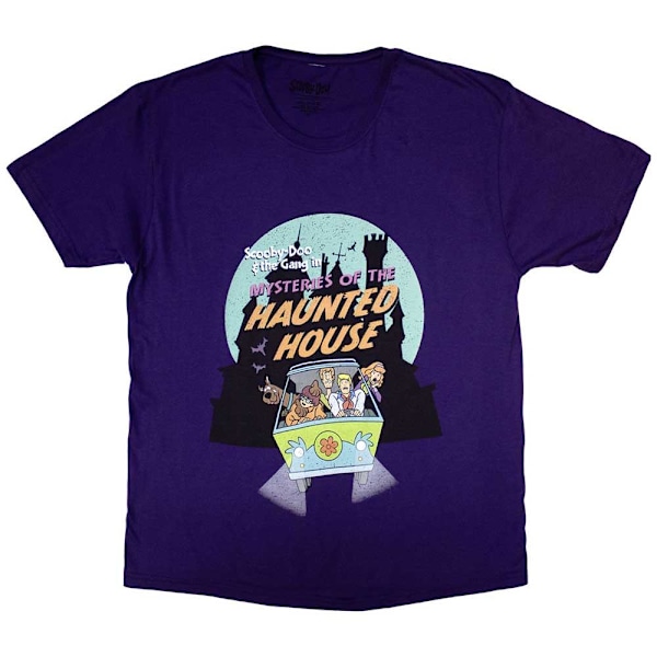 Scooby Doo Unisex Vuxen Spökhus T-shirt S Lila Purple S