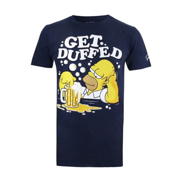 The Simpsons Mens Get Duffed T-shirt S Marinblå/Vit/Gul Navy/White/Yellow S
