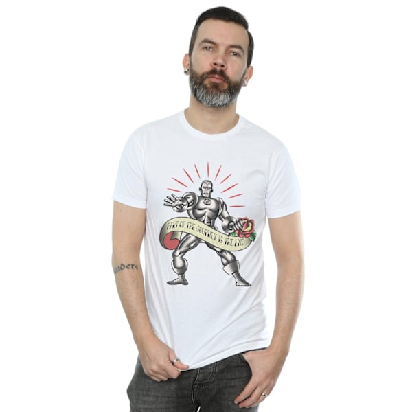 Marvel Iron Man The End Tattoo T-shirt XXL Vit White XXL