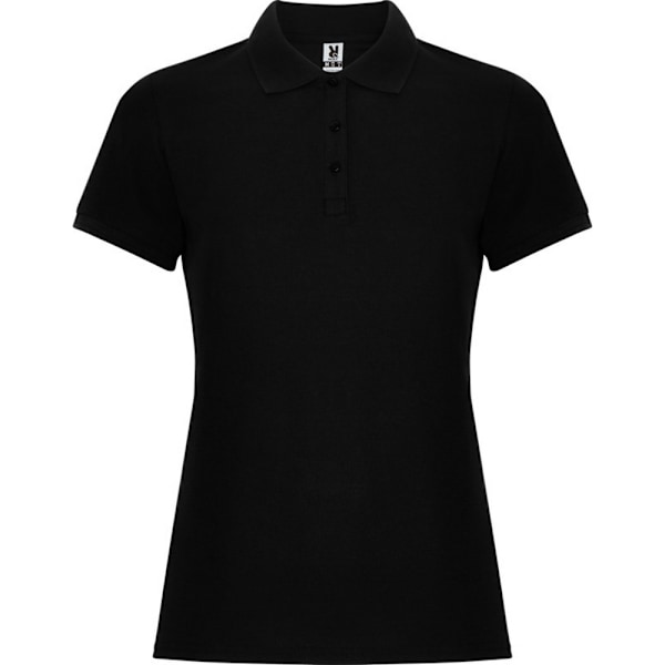 Roly Pegaso Premium Polotröja med Kort Ärm för Kvinnor/Dam XL S Solid Black XL