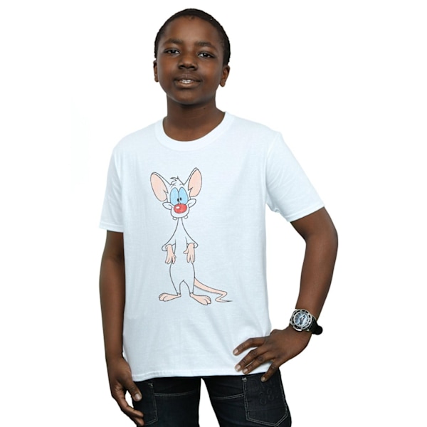 Animaniacs Boys Pinky Classic Pose T-Shirt 12-13 år Vit White 12-13 Years