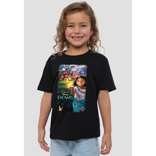 Encanto Barn/Barn Film Poster T-Shirt 3-4 År Svart Black 3-4 Years